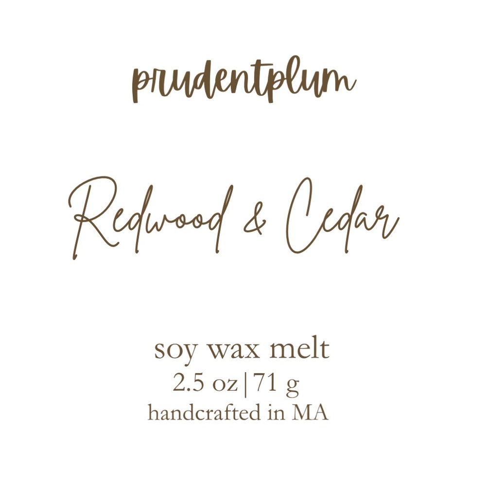Redwood & Cedar Soy Wax Melt 2.5 oz | Melts For Wax Warmer Clamshell - Picture 2 of 3